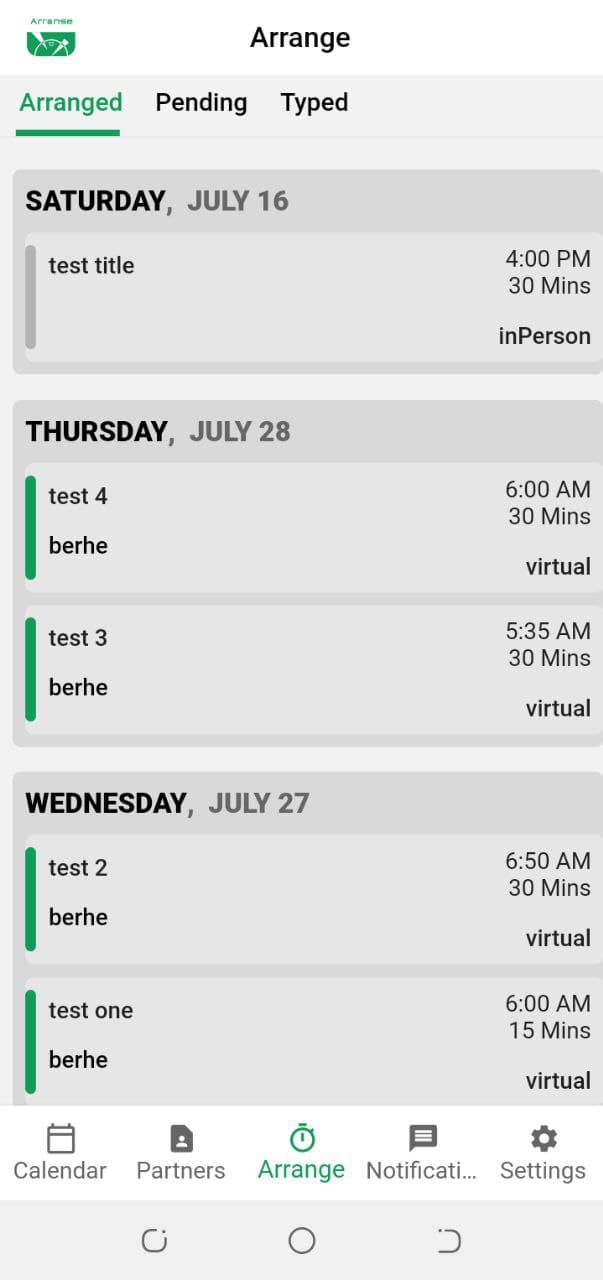Arrange screenshot 6